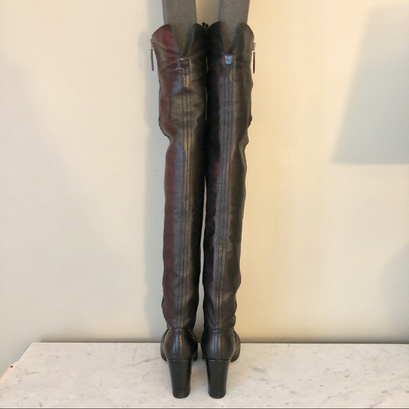 Chanel Leather Over-The-Knee Boots - Picture 7 of 8